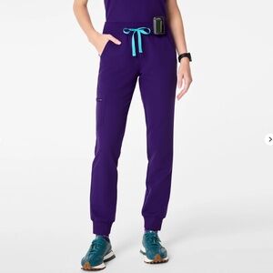 FIGS Zamora Jogger Scrub Pants in Purple Pulse